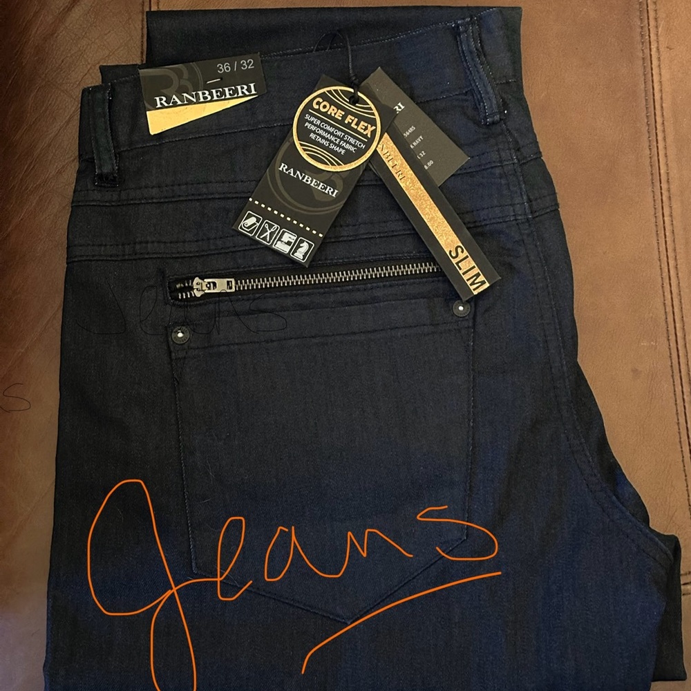 NWT Ranbeeri Core Flex Slim Fit 36x32” Men’s Jeans